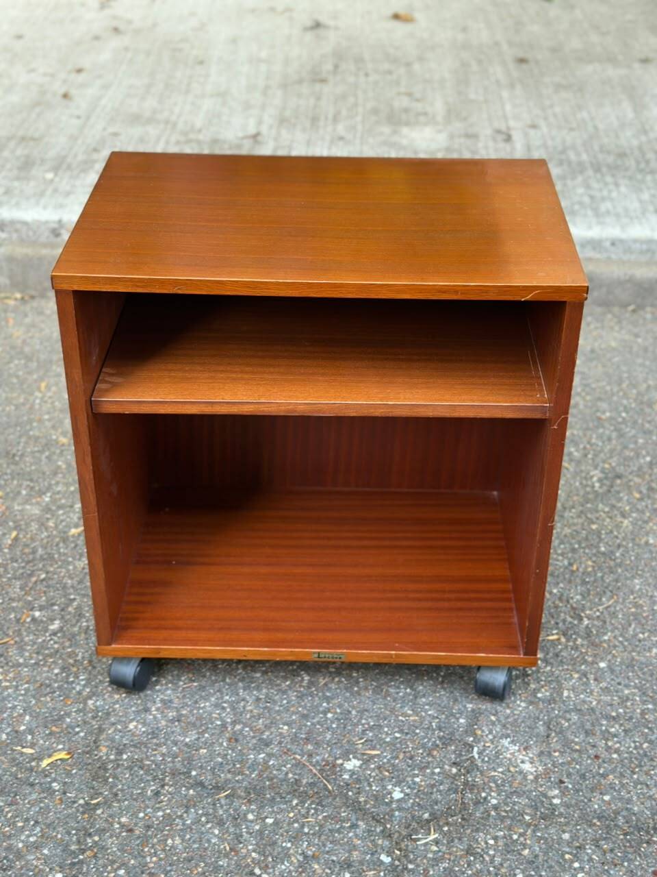 Scandinavian rolling side table LACOUR Paris Hi-Fi / Vinyls 1960