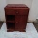 Art deco bedside table top marble door to right H 68 cm