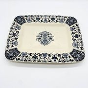 Gien earthenware dish "Terre de Fer", "Ibis" service, 1876