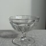 Set of 10 small vintage glass ice cream bowls.