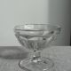 Set of 10 small vintage glass ice cream bowls.