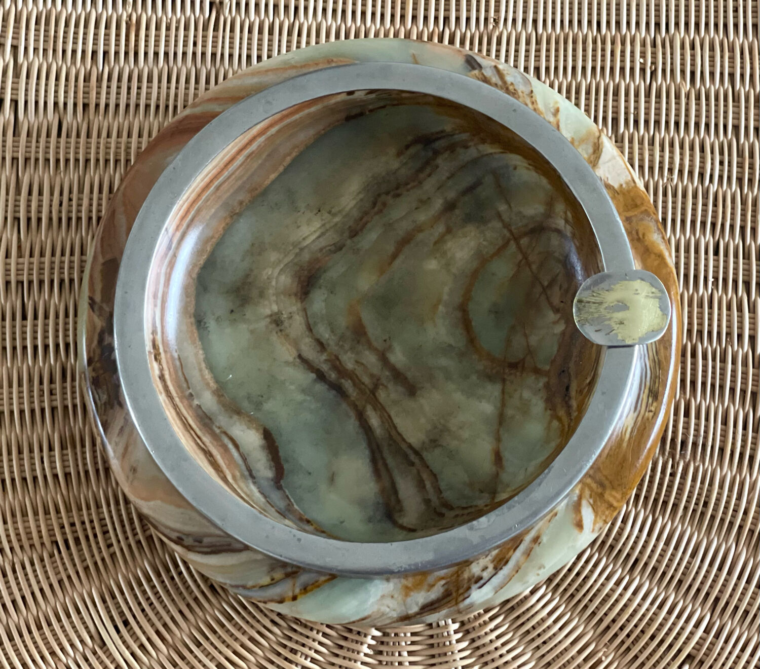Vintage onyx ashtray