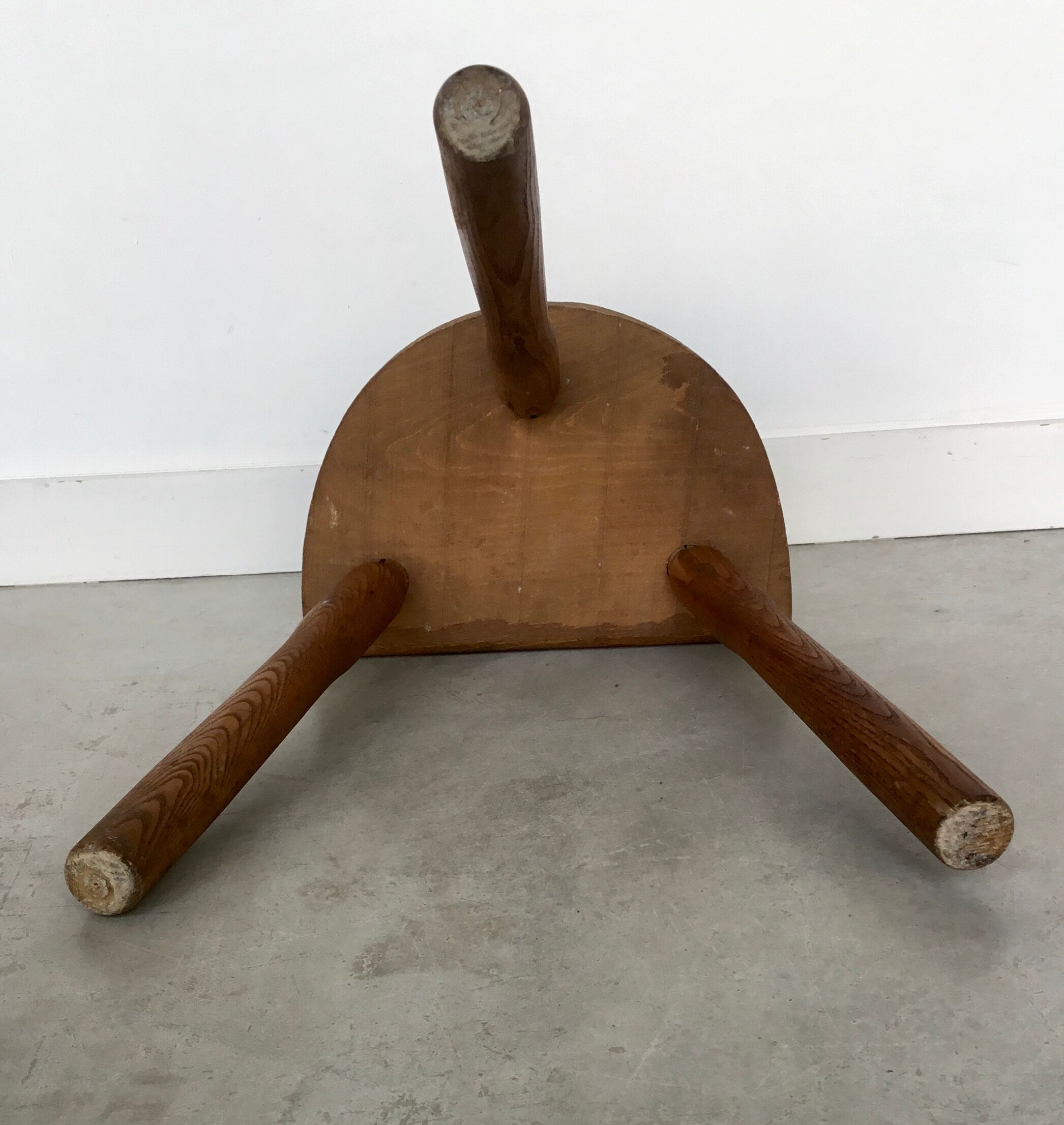Vintage tripod farm stool - twentieth century