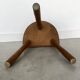 Tabouret de ferme tripode vintage - XXe siècle