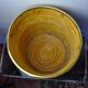 Basket xl in rattan and brass, italy, 1970, 41cm diam