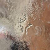 Oval silver-plated metal serving dish