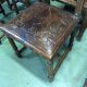 Suite of 9 Henry II chairs in walnut and leather - 1900s