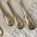 6 mismatched silver spoons