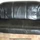 Vintage black leather sofa
