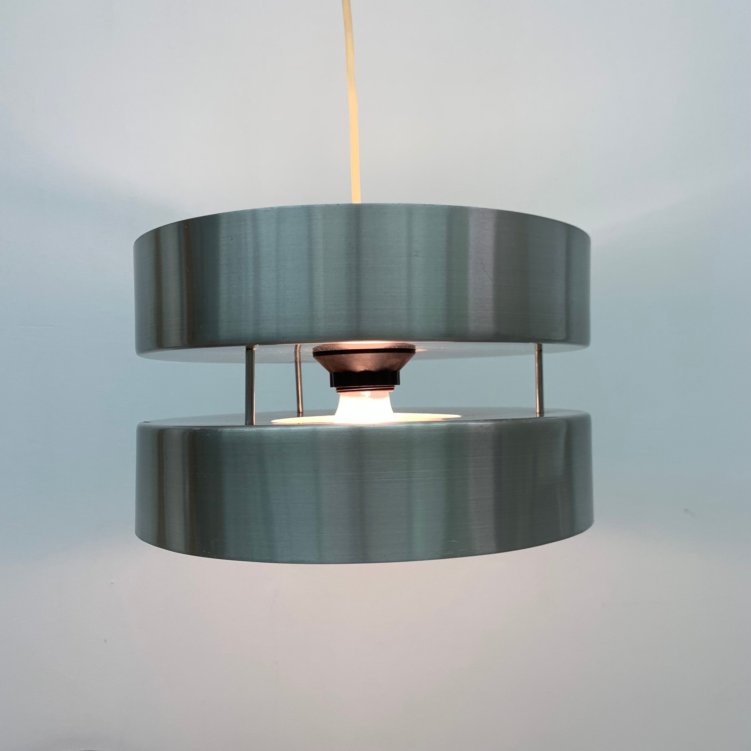 Hanging lamp aluminium design , 1960