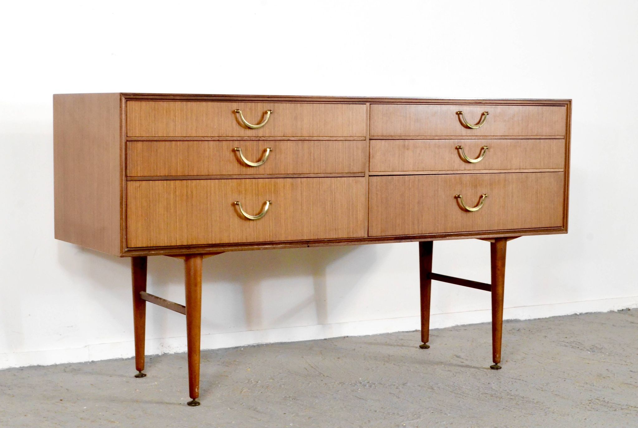 Midcentury Meredew Sideboard / Chest Of Drawers In Teak. Vintage