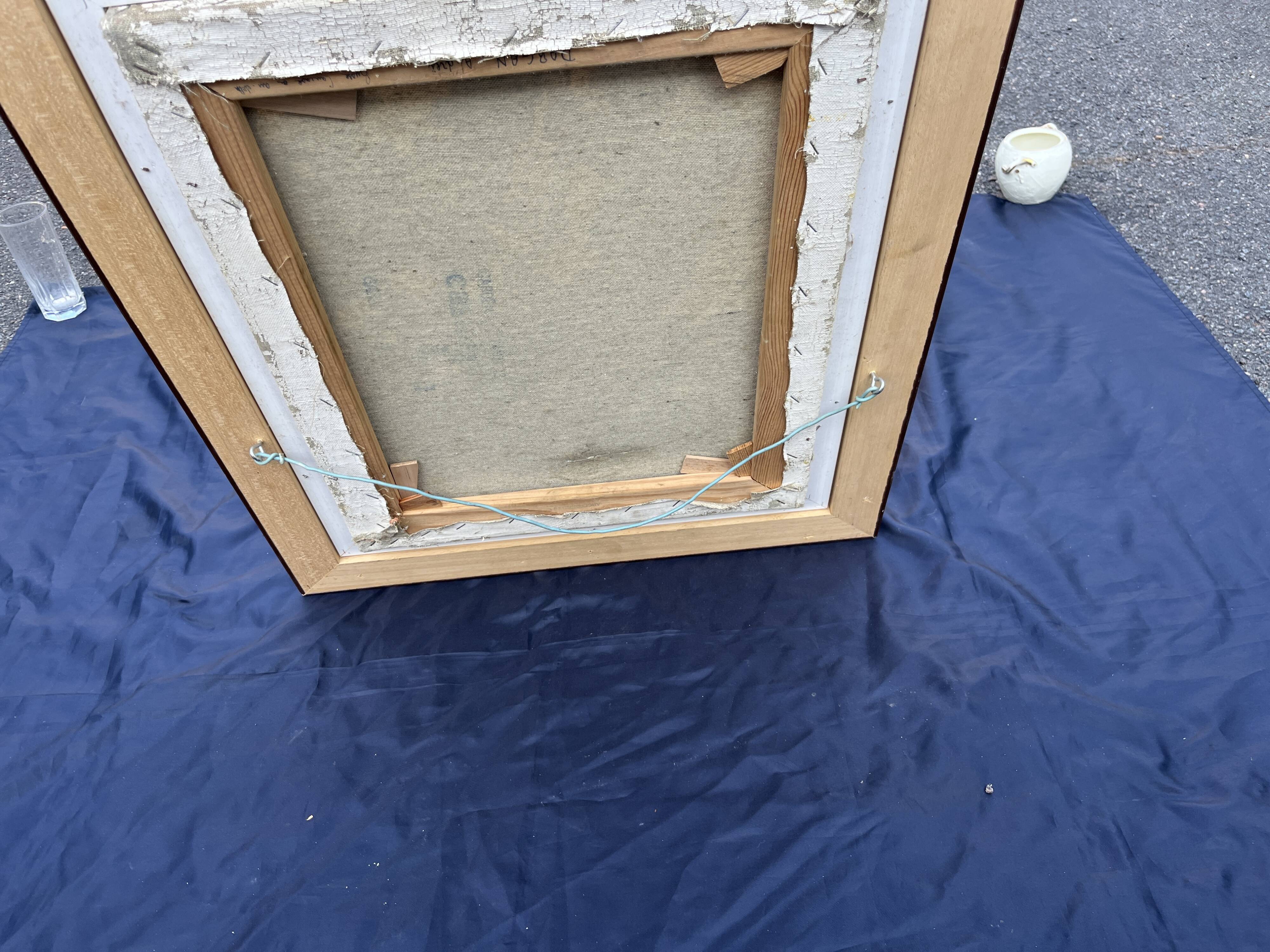 Russian painting by Andrei Dargan – woman in the garden – oil on canvas