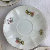 6 tasses & soucoupes haviland made in france limoges