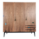 Armoire vintage en noyer, années 1970