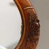 Oval art deco mirror