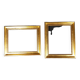 Duo of golden frames