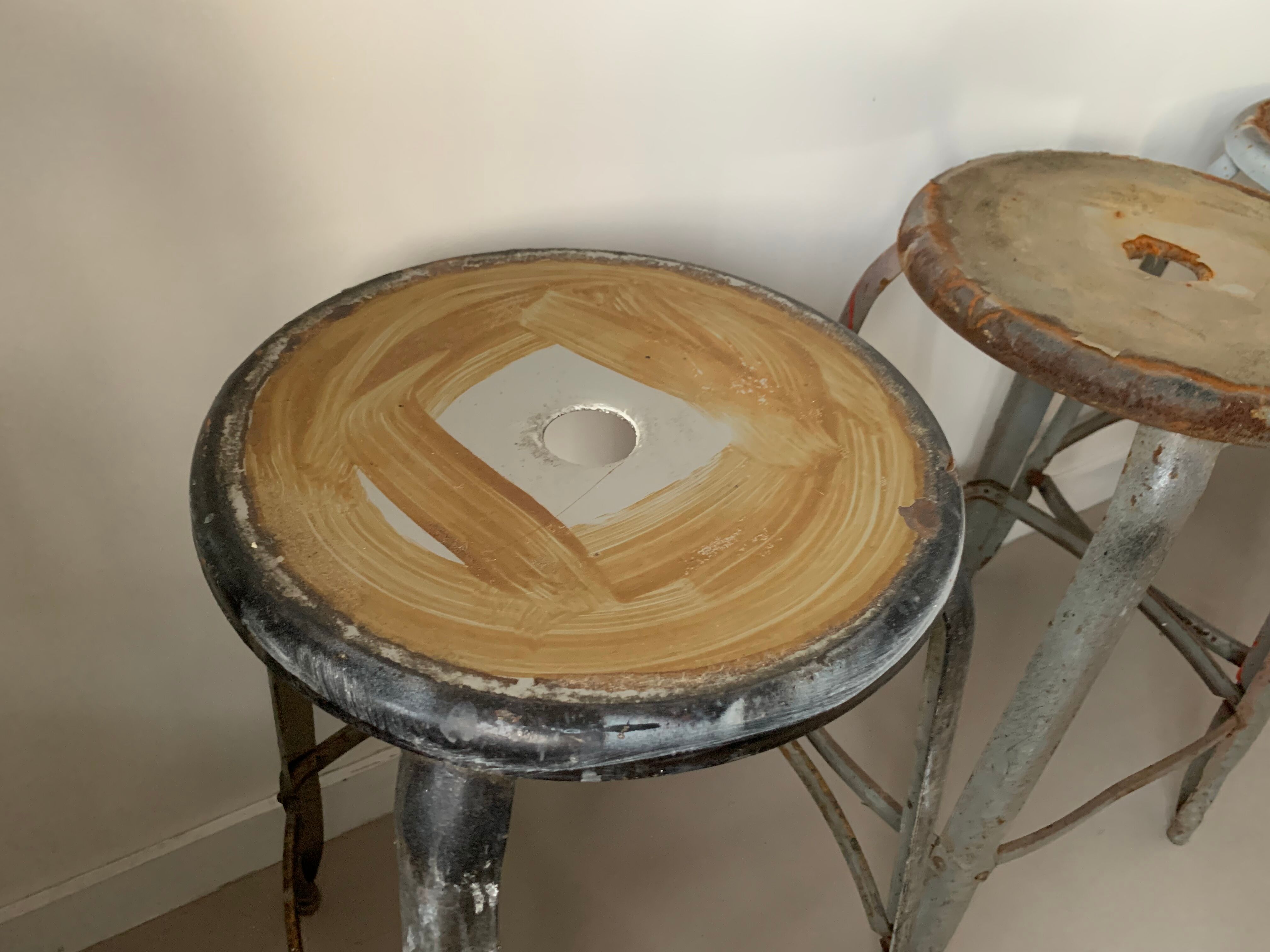 Lot 4 tabourets Nicolle anciens