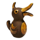 Old ceramic piggy bank. shaped like a duck from hegnetslund denmark