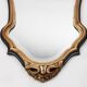 Miroir de style baroque du XXe siècle en bois sculpté et doré, Belgique