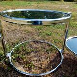Chrome nesting coffee table