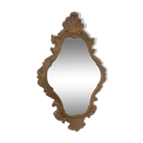 Bakelite scrolled mirror with rocaille pediment