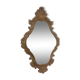 Bakelite scrolled mirror with rocaille pediment