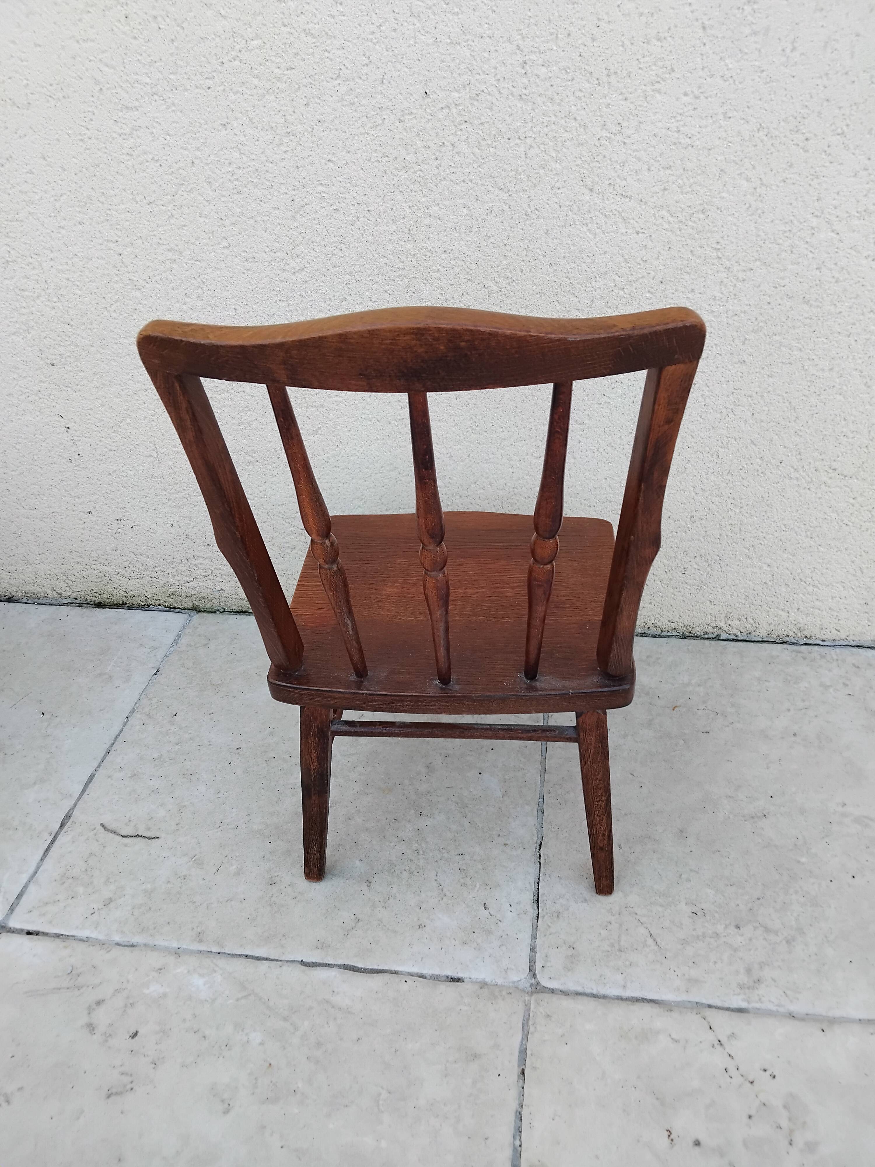 Small vintage wooden children's chair