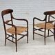1970s, Italian design by Fratelli Levaggi, 2 armchairs, model "Campanino".