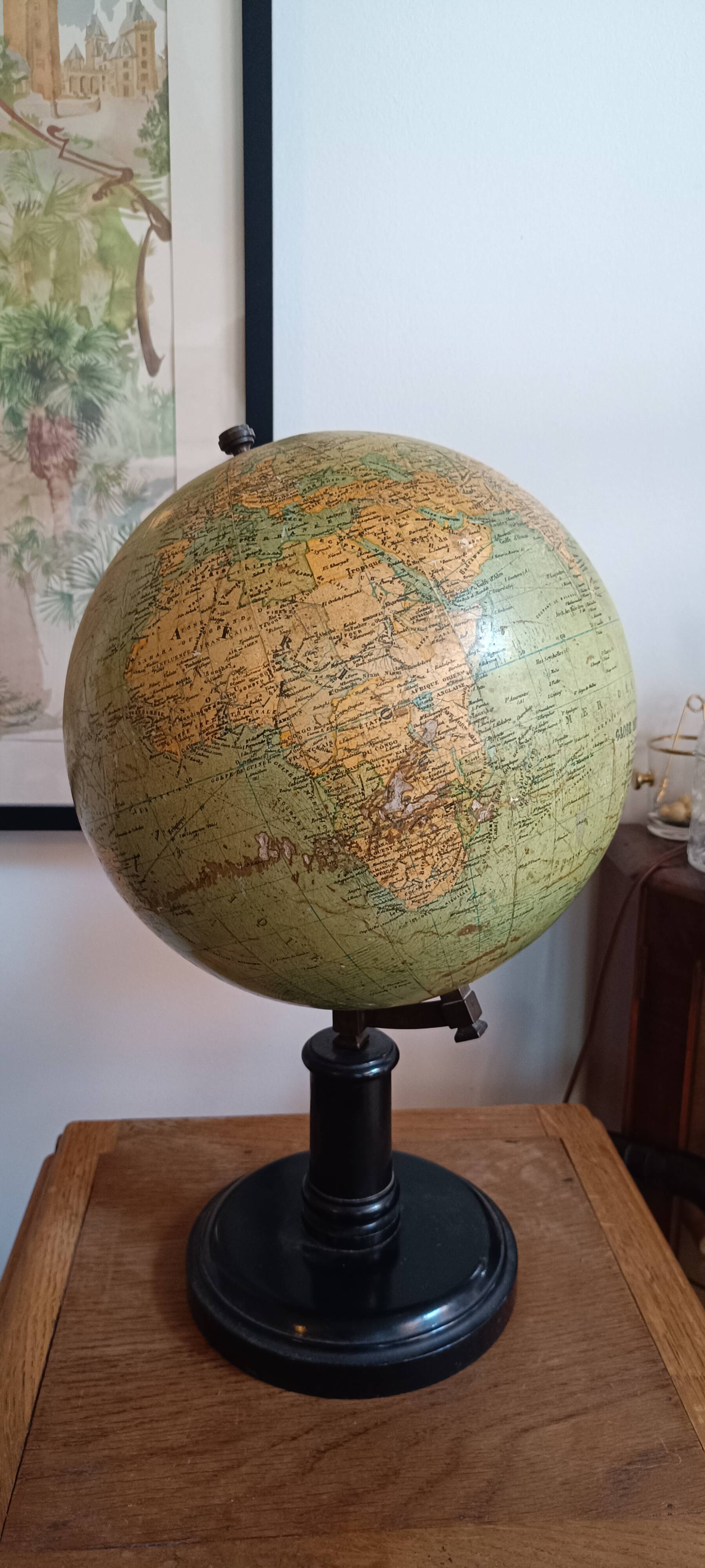 Old G Thomas globe, late 19th century