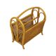 Vintage Boho Bamboo Rattan Magazine Rack 80s