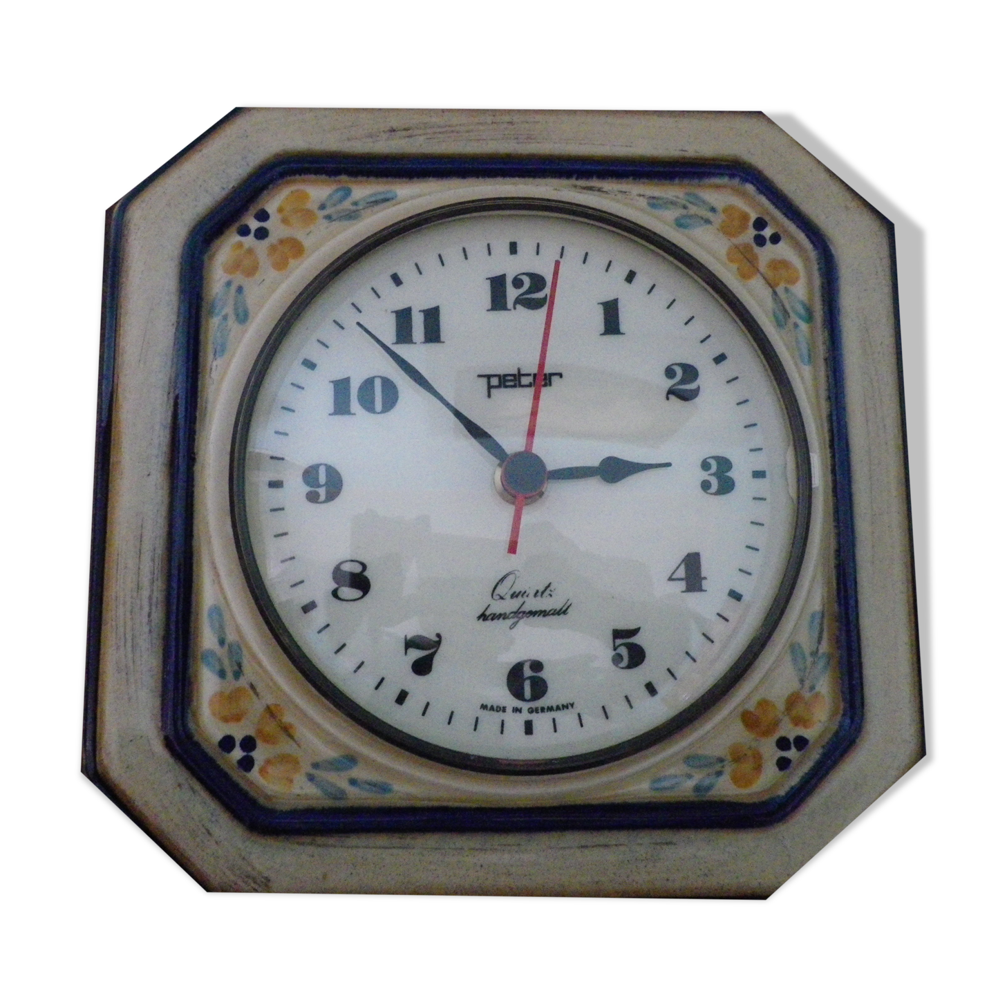 Enamel ceramic pendule/clock - Mark Peter - Germany