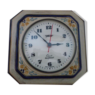 Enamel ceramic pendule/clock - Mark Peter - Germany
