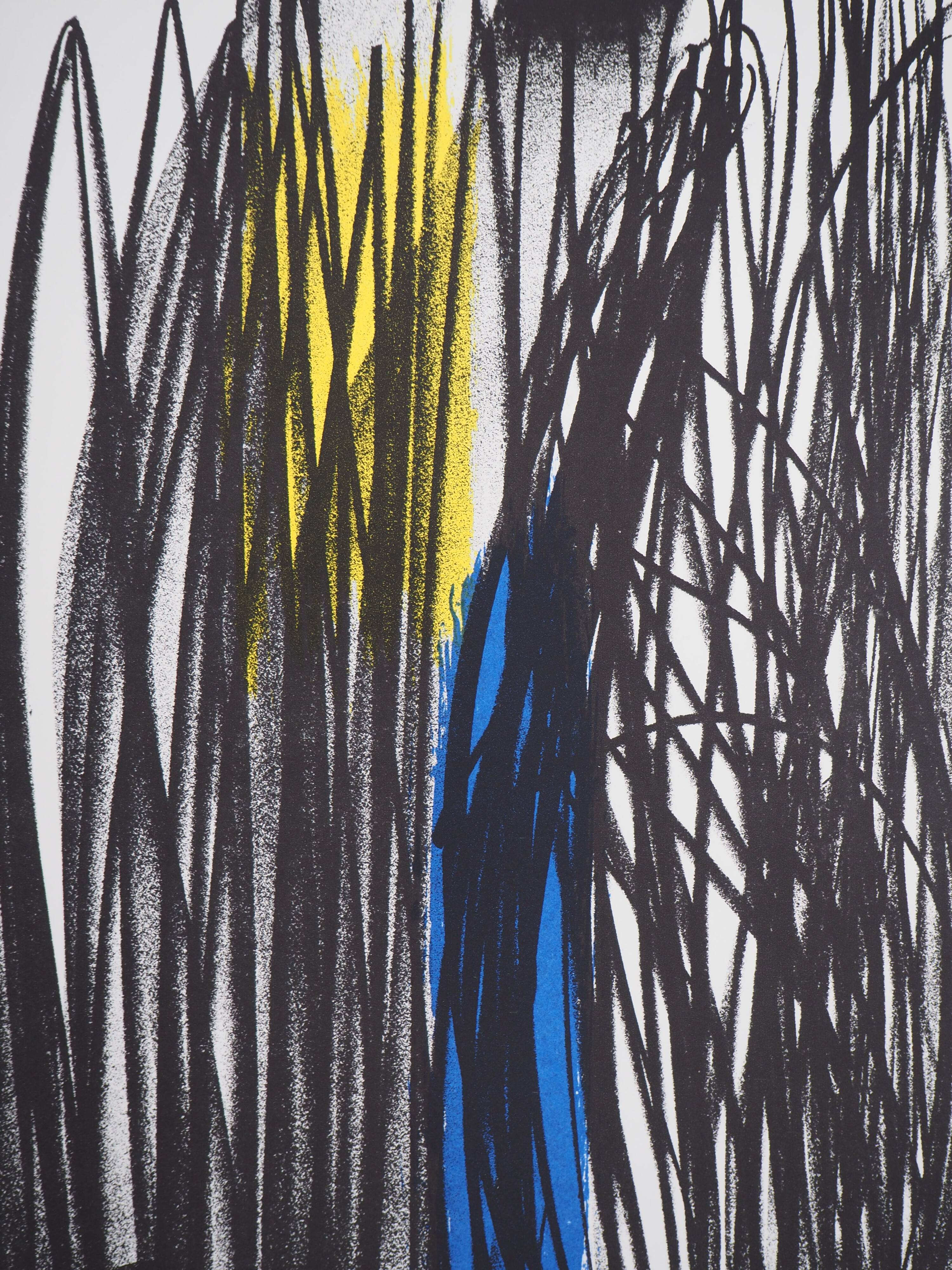 Hans Hartung: influence - original lithograph