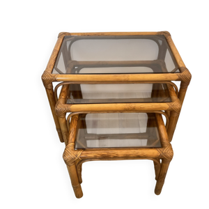 Série de 3 tables gigognes