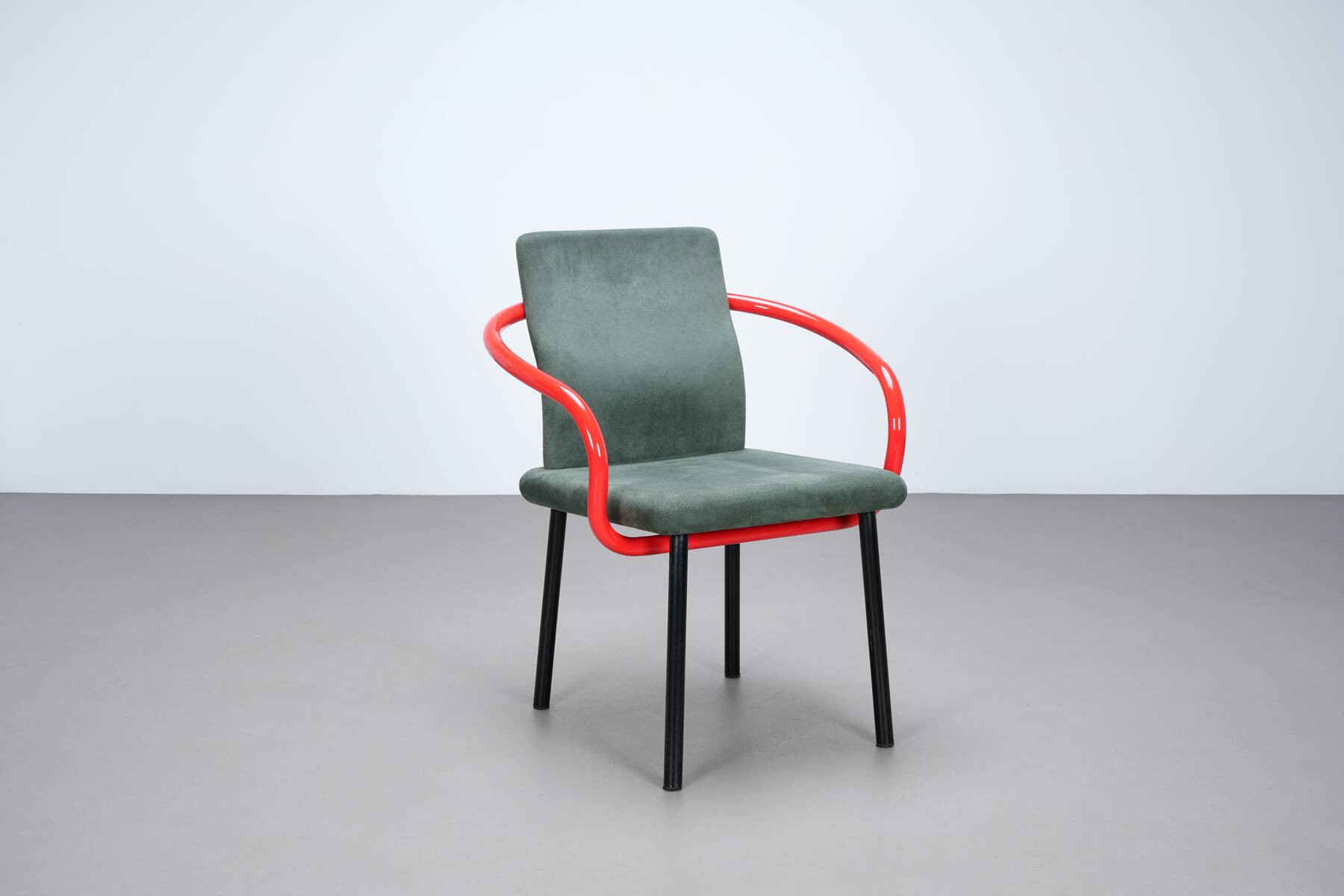 Ettore Sottsass Mandarin chair by Knoll International circa 1980