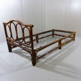 Rattan bed daybed, 1970’s