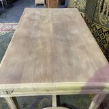 Flat desk with solid oak Henri II aero gummed