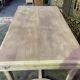 Flat desk with solid oak Henri II aero gummed