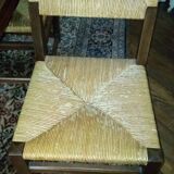 Solid walnut manor table (extendable) with chairs