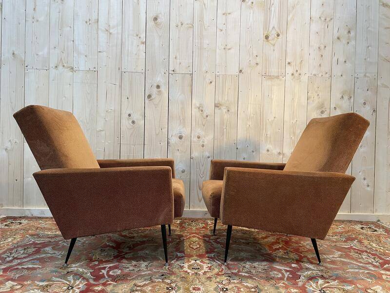 Pair of vintage 1950/1960 armchairs