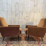 Pair of vintage 1950/1960 armchairs