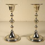 Pair of silver candle holders