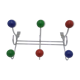 Portemanteau boules colorées