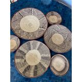 6 Zimbabwe Batonga wall baskets