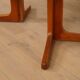 Vintage round dining table | extendable | teak | 121-173 cm