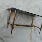 Brass 1950' coffee table