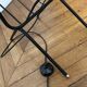 1950s-60s floor lamp with 2 lights - shelf - magazine holder