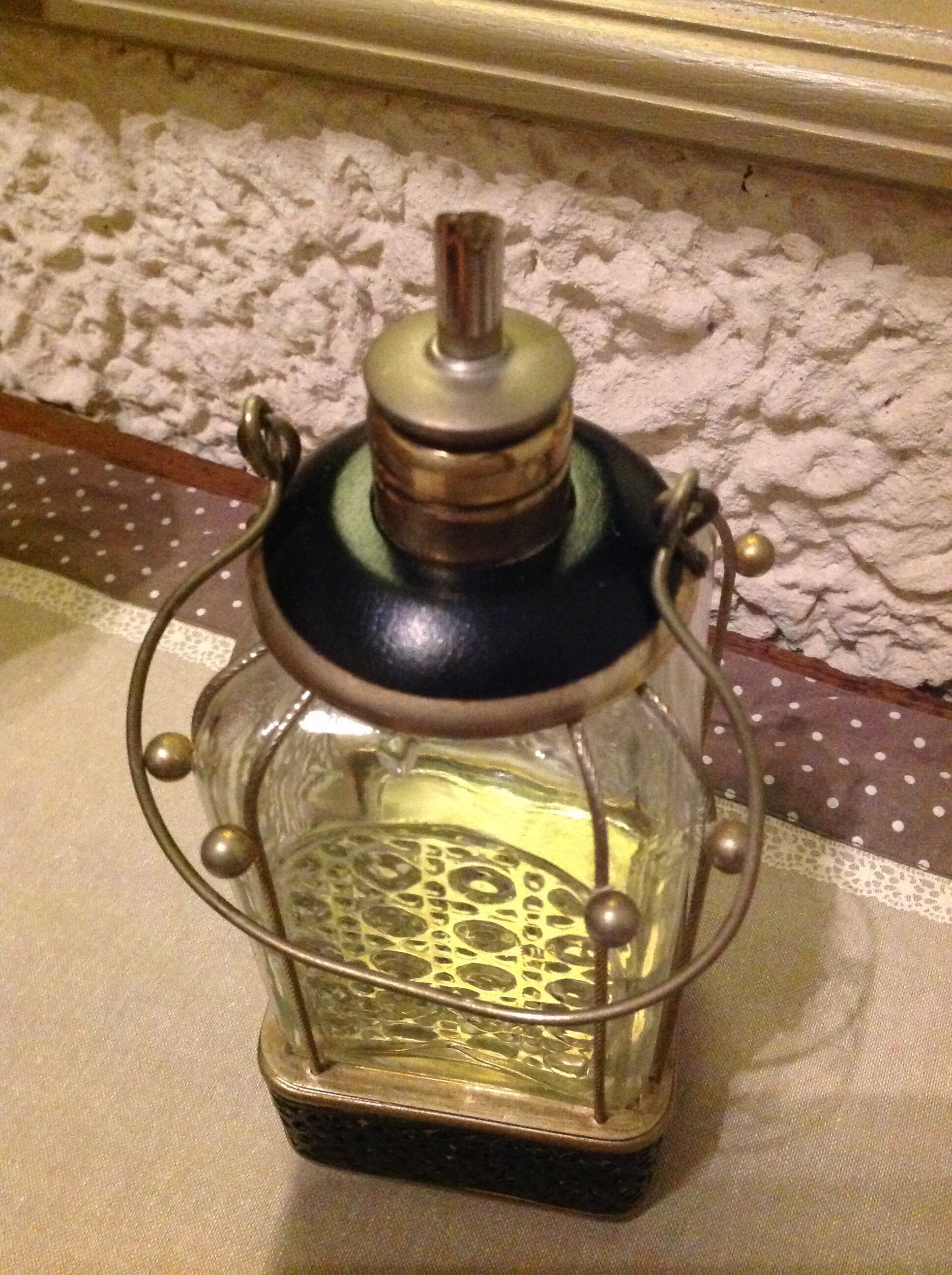 60s vintage cut glass decanter