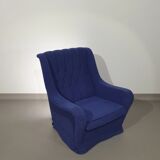 Graceful arm chair / wool bouclé / 70's