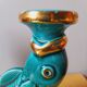 Bougeoir poisson en faïence St Clément 1950